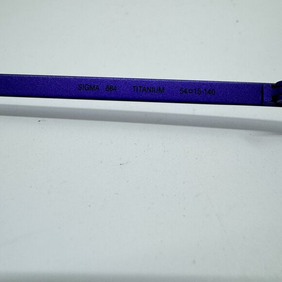 Denmark Sigma 864 Titanium Eyeglasses Frames Purple Handmade 54-15-140‎ H11886 main image 5